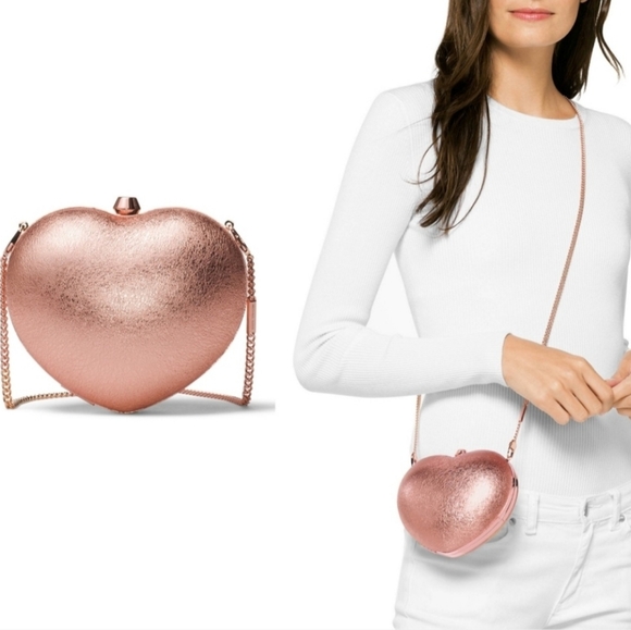 Michael Kors Heart Clutch/Crossbody - Picture 1 of 8